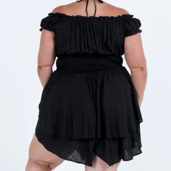 💘 Princess Polly Love Galore Romper Black Curve - Picture 3 of 9